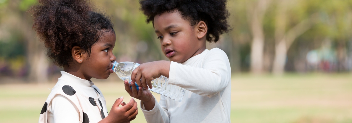 Hydratation, Kinder trinken Wasserstoff Wasser